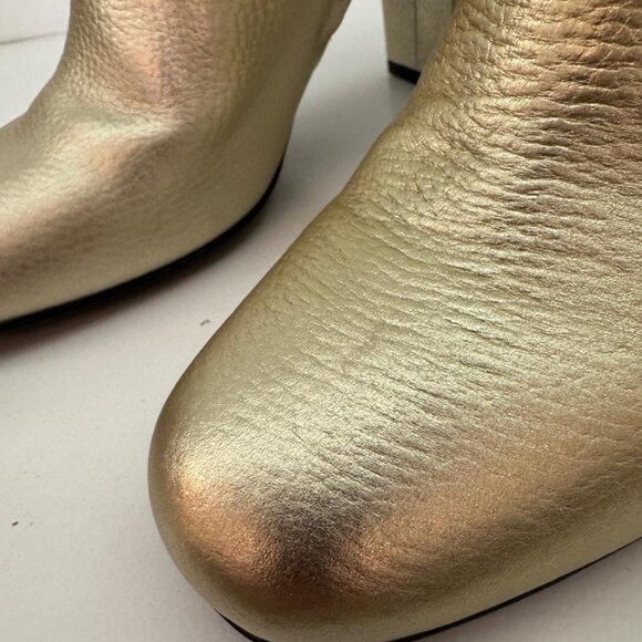 YSL, Gold Lou Lou Ankle Boots - Picture 10 of 16